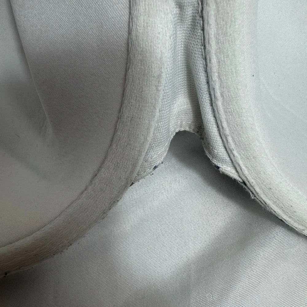 Cacique blue and white print lightly lined t-shirt bra size 44C - Picture 8 of 10
